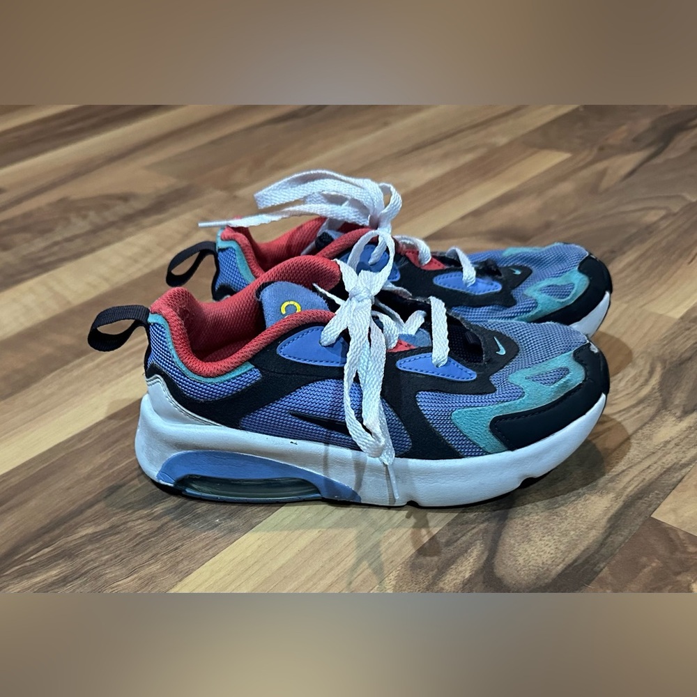 Nike Air Max Kids Sneakers Shoes Little Kid Boys Size 13c White Blue Red Unisex